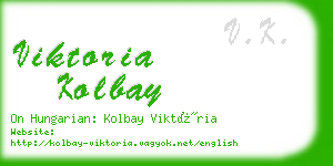 viktoria kolbay business card